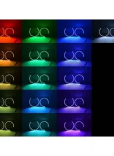 Octane Lighting Cherokee Multi-Color Changing LED RGB Halo Headlight Rings Jeep Grand Cherokee 2011-2014                                     - OL-JEEP-001 - Image 2