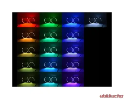 Octane Lighting Cherokee Multi-Color Changing LED RGB Halo Headlight Rings Jeep Grand Cherokee 2011-2014 - OL-JEEP-001