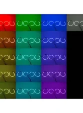 Octane Lighting Cherokee Multi-Color Changing LED RGB Halo Headlight Rings Jeep Grand Cherokee 2011-2014                                     - OL-JEEP-001 - Image 3