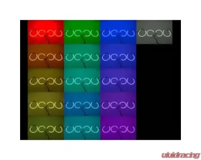 Octane Lighting Cherokee Multi-Color Changing LED RGB Halo Headlight Rings Jeep Grand Cherokee 2011-2014 - OL-JEEP-001