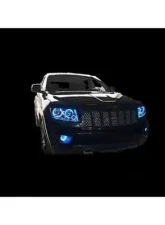 Octane Lighting Cherokee Multi-Color Changing LED RGB Halo Headlight Rings Jeep Grand Cherokee 2011-2014                                     - OL-JEEP-001 - Image 6