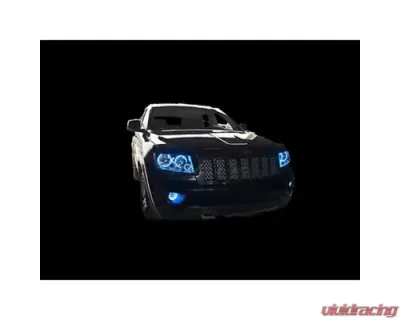 Octane Lighting Cherokee Multi-Color Changing LED RGB Halo Headlight Rings Jeep Grand Cherokee 2011-2014 - OL-JEEP-001