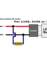 Octane Lighting Led Light Bulb Load Resistor Corrector Turn Signal Park Blink Fix 50w 6 Ohm Pair                                     - OL-RES-50W - Image 2