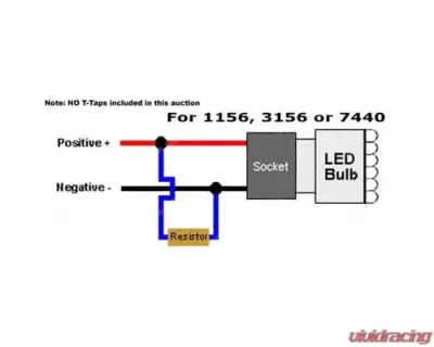 Octane Lighting Led Light Bulb Load Resistor Corrector Turn Signal Park Blink Fix 50w 6 Ohm Pair - OL-RES-50W