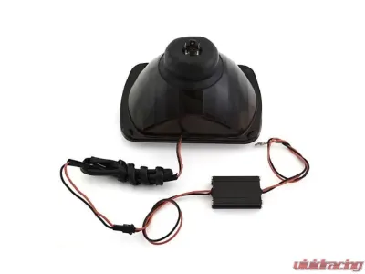 Octane Lighting 7X6 Inch Blue SMD LED Halo Angel Eye Clear Headlight 55/60W Halogen Single Light Bulb - OL-134-B