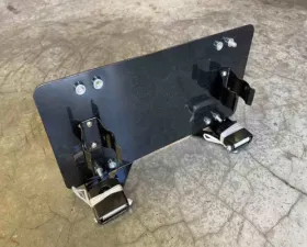 Backwoods Adventure Mods Flip Up License Plate Holder, Roller Fairlead