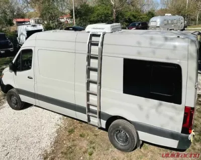 Backwoods Adventure Mods Ladder for OEM Tracks w/o Roof Rack Mercedes Sprinter 2014+ - BW8415-7985 / BWMS3A-8900 / BWMS3A-8885