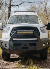 Backwoods Adventure Mods Front Bumper w/ Bull Bar Ford Transit 2015-2019                                     - BWFDTR-103XXLLB - Image 2