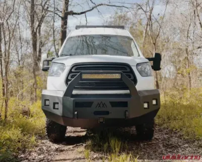 Backwoods Adventure Mods Front Bumper w/ Bull Bar Ford Transit 2015-2019 - BWFDTR-103XXLLB