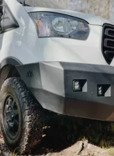 Backwoods Adventure Mods Front Bumper w/ Bull Bar Ford Transit 2015-2019                                     - BWFDTR-103XXLLB - Image 4