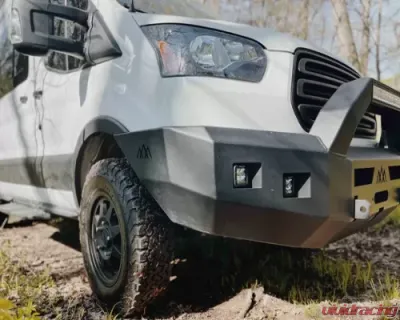 Backwoods Adventure Mods Front Bumper w/ Bull Bar Ford Transit 2015-2019 - BWFDTR-103XXLLB