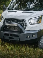 Backwoods Adventure Mods Front Bumper w/ Bull Bar Ford Transit 2020+                                     - BWFT6F-103XXIIB - Image 5
