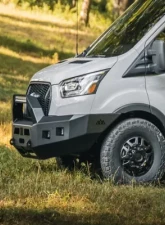 Backwoods Adventure Mods Front Bumper w/ Bull Bar Ford Transit 2020+                                     - BWFT6F-103XXIIB - Image 3