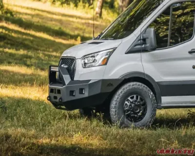 Backwoods Adventure Mods Front Bumper w/ Bull Bar Ford Transit 2020+ - BWFT6F-103XXIIB