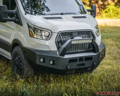 Backwoods Adventure Mods Front Bumper w/ Bull Bar Ford Transit 2020+ - BWFT6F-103XXIIB