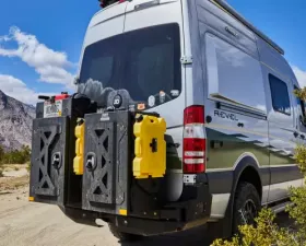 Backwoods Adventure Mods Rear Swing Out Bumper Mercedes Sprinter 2014-2018
