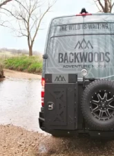 Backwoods Adventure Mods Rear Swing Out Bumper Mercedes Sprinter 2014-2018                                     - BWMEMS-203ZZVVB - Image 2