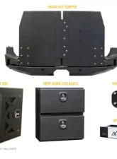 Backwoods Adventure Mods Rear Swing Out Bumper Mercedes Sprinter 2014-2018                                     - BWMEMS-203ZZVVB - Image 4