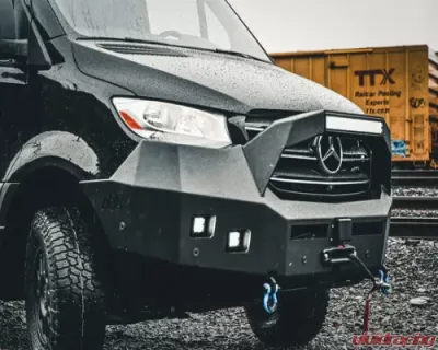 Backwoods Adventure Mods Front Bumper w/ Bull Bar Mercedes Sprinter 2019+ - BWMS3S-103UUIIB