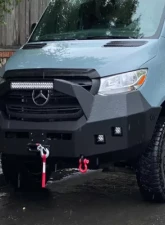 Backwoods Adventure Mods Front Bumper w/ Bull Bar Mercedes Sprinter 2019+                                     - BWMS3S-103UUIIB - Image 5