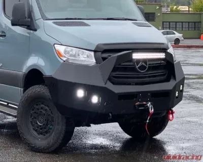 Backwoods Adventure Mods Front Bumper w/ Bull Bar Mercedes Sprinter 2019+ - BWMS3S-103UUIIB
