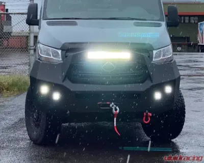 Backwoods Adventure Mods Front Bumper w/ Bull Bar Mercedes Sprinter 2019+ - BWMS3S-103UUIIB