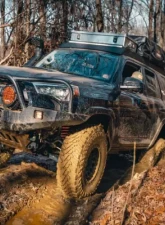 Backwoods Adventure Mods Hi-Lite Overland Front Bumper w/ Bull Bar Toyota 4Runner 2014-2022                                     - BWT4R5-103FGBBB - Image 3