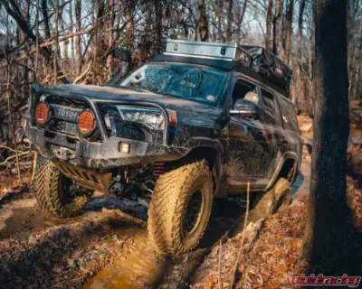 Backwoods Adventure Mods Hi-Lite Overland Front Bumper w/ Bull Bar Toyota 4Runner 2014-2022 - BWT4R5-103FGBBB