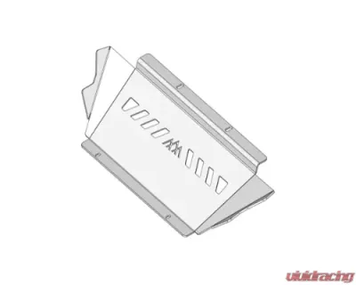 Backwoods Adventure Mods Aluminum Connector Skid Plate Raw Toyota 4Runner 2010-2022 - BWT4R5-8915