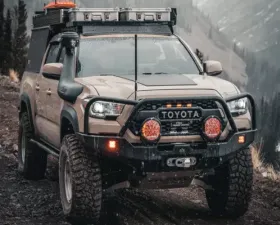 Backwoods Adventure Mods Hi-Lite Overland Front Bumper w/ Bull Bar Toyota Tacoma 2016+