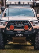 Backwoods Adventure Mods Hi-Lite Overland Front Bumper w/ Bull Bar Toyota Tacoma 2016+                                     - BWTY3T-103FGBBB - Image 4