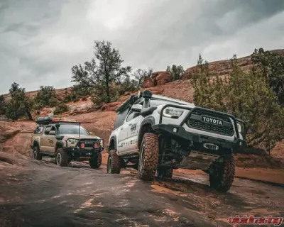 Backwoods Adventure Mods Hi-Lite Overland Front Bumper w/ Bull Bar Toyota Tacoma 2016+ - BWTY3T-103FGBBB