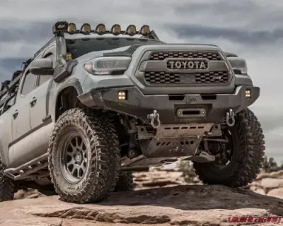 Backwoods Adventure Mods Hi-Lite Overland Front Bumper w/o Bull Bar Toyota Tacoma 2016+ - BWTY3T-103XXBBB