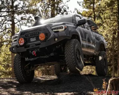 Backwoods Adventure Mods Hi-Lite Overland Front Bumper w/o Bull Bar Toyota Tacoma 2016+ - BWTY3T-103XXBBB