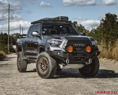 Backwoods Adventure Mods Hi-Lite Overland Front Bumper w/o Bull Bar Toyota Tacoma 2016+ - BWTY3T-103XXBBB