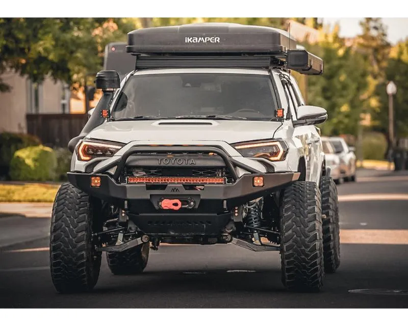 Backwoods Adventure Mods Hi-Lite Overland Front Bumper PreRunner Bull Bar Toyota 4Runner 5th Gen 2014-2024 - BWT4R5-9640