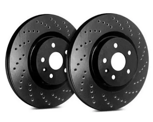 SP Performance Cross Drilled Solid 5 Lug Rear 259.8mm Brake Rotor w/ Black Zinc Coating Acura | Honda 2005-2020 - C19-479-BP