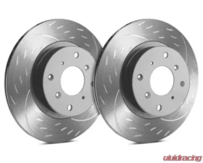 SP Performance Diamond Slotted Brake Rotors w/ Gray ZRC Coating Vented 5 Lug Front 345mm Ford Explorer 2020 - D54-5163