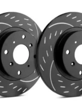SP Performance Diamond Slotted Brake Rotors Black Zinc Coating 345mm Vented 5 Lug Front Ford Explorer 2020                                     - D54-5163-BP - Image 2