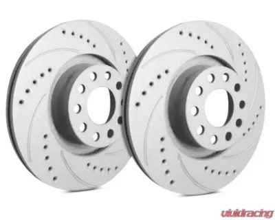 SP Performance Drilled And Slotted Brake Rotors w/ Gray ZRC