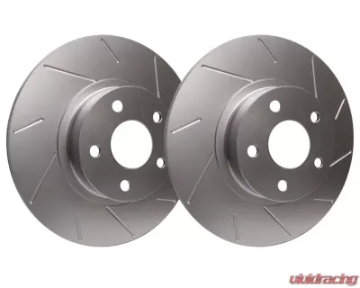SP Performance Slotted Rotors with Silver ZRC Coating 294mm Vented 4 Lug Front for 2006 Mini Cooper - T06-378-P