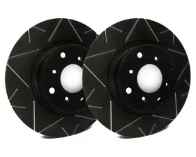 SP Performance Peak Series Slotted Solid 10 Lug Rear 255mm Brake Rotor w/ Black Zinc Coating Audi A4 3.0L 2002-2006