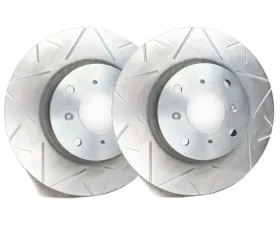 SP Performance Peak Series Slotted Solid 10 Lug Rear 255mm Brake Rotor w/ Zinc Coating Audi A4 3.0L 2002-2006