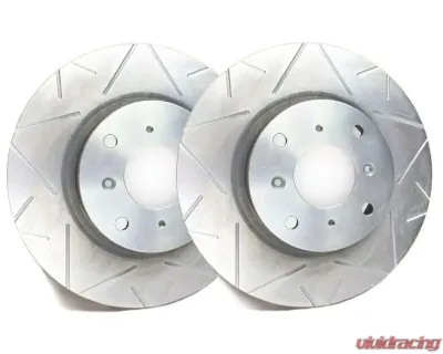 SP Performance Peak Series Slotted Solid 5 Lug Rear Brake Rotor 262mm Zinc Coating Hyundai 2017-2020 - V18-1053-P