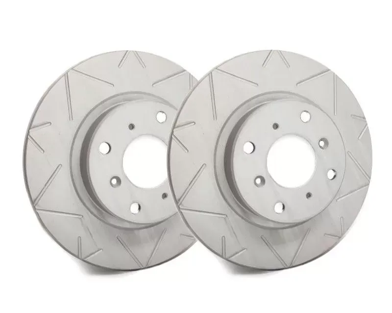 SP Performance Peak Series Slotted Vented 5 Lug Front 400mm Brake Rotor w/ Gray ZRC Coating Audi S6 | S7 | S8 2013-2018 - V01-3146