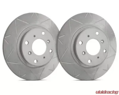 SP Performance Peak Series Slotted Solid 5 Lug Rear Brake Rotor 282.2mm Gray ZRC Acura CL 2001-2003 - V19-302