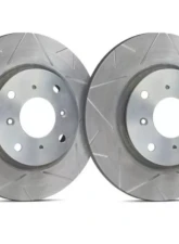 SP Performance Peak Series Slotted Rotors V54-70-P 258.1mm Silver ZRC 5 Lug Front Ford Lincoln Mercury 1990-1993                                     - V54-70-P - Image 2