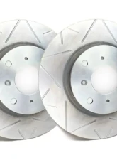 SP Performance Peak Series Slotted Rotors V54-70-P 258.1mm Silver ZRC 5 Lug Front Ford Lincoln Mercury 1990-1993                                     - V54-70-P - Image 2