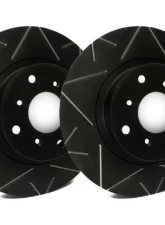 SP Performance Peak Series Slotted Rotors Black Zinc Coating 320mm 5 Lug Rear for 2020 Ford Explorer                                     - V54-5162-BP - Image 2