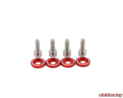 Hybrid Racing M6x1.0 Accessory Hardware Kit Red - HYB-DWH-00-02